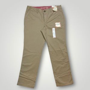 Womens Dockers Soft Khaki Straight Leg Slimming 12 Short